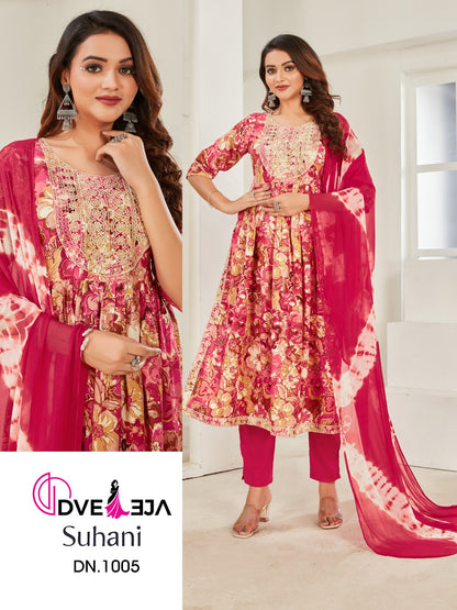 Suhaani Dveeja Fashion Rayon Readymade Pant Style Suits