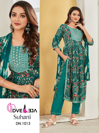 Suhaani Dveeja Fashion Rayon Readymade Pant Style Suits