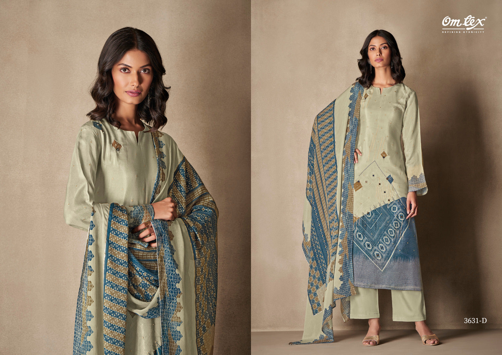 Suhagan Omtex Muslin Pant Style Suits