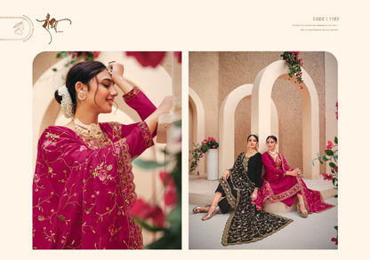 Suhagan Radha Trendz 2 Tone Pant Style Suits