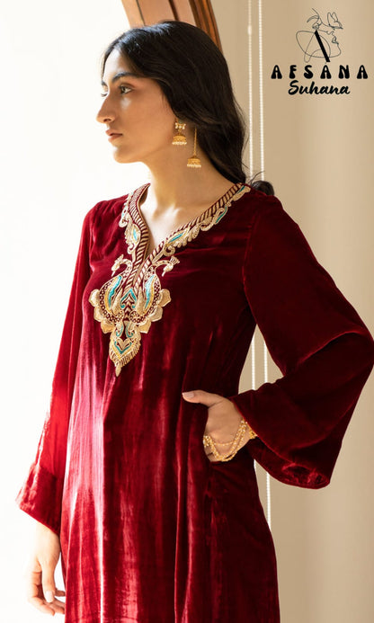 Suhana Afsana Readymade Velvet Suits