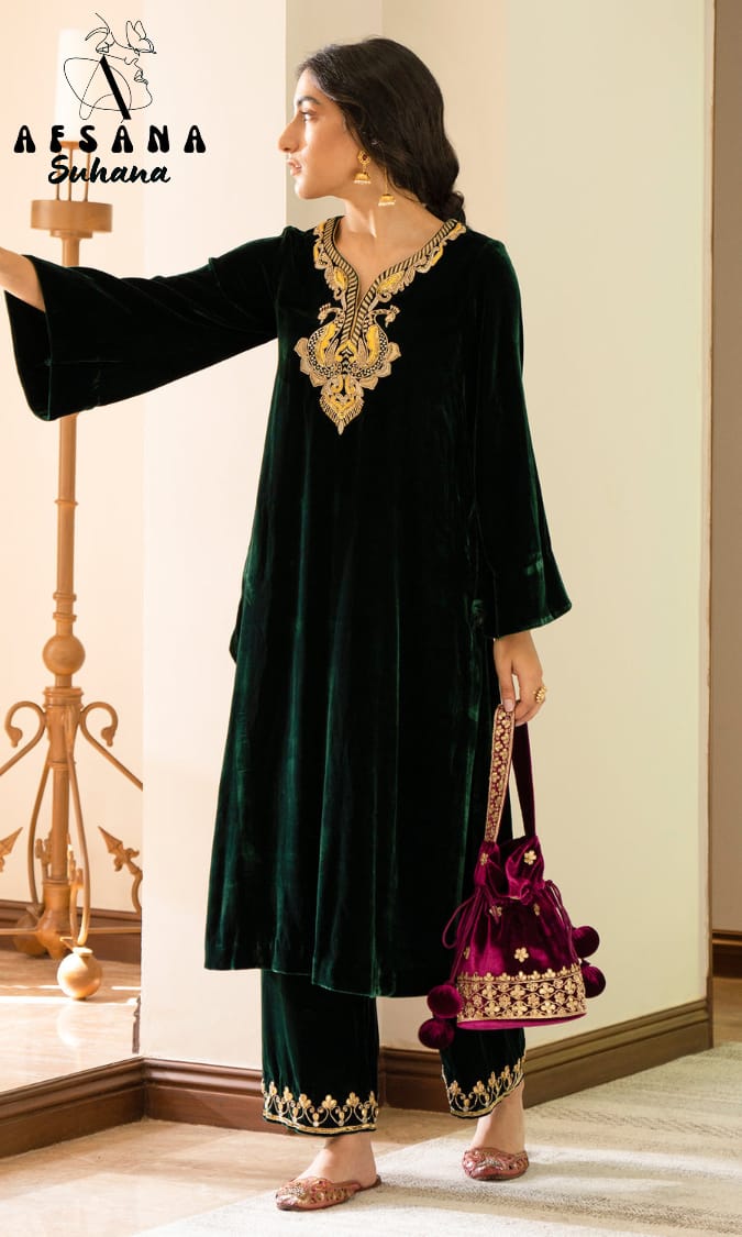 Suhana Afsana Readymade Velvet Suits