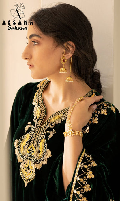 Suhana Afsana Readymade Velvet Suits