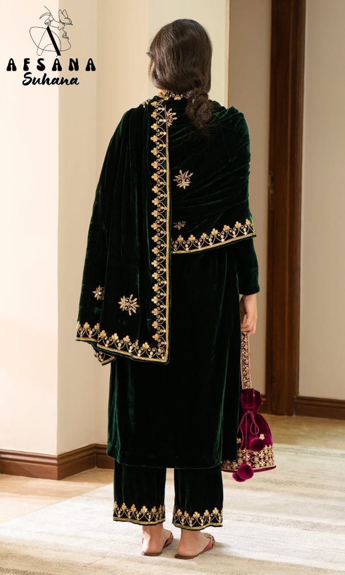 Suhana Afsana Readymade Velvet Suits