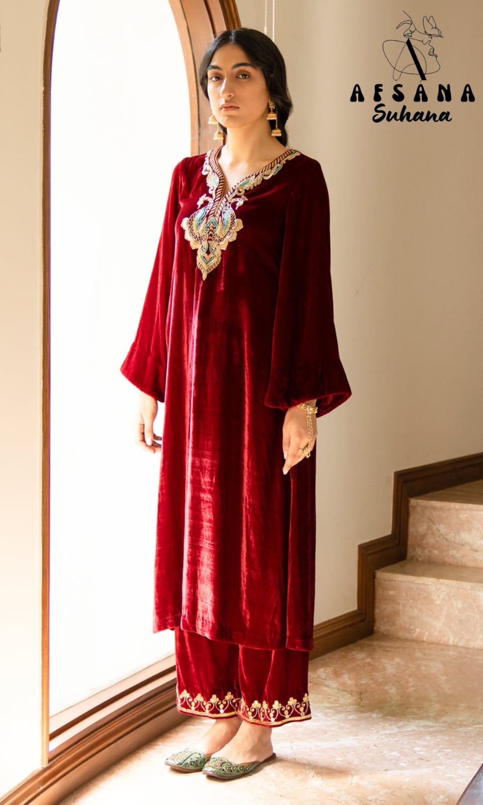 Suhana Afsana Readymade Velvet Suits