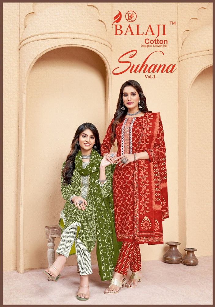 Suhana Vol 1 Balaji Cotton Dress Material