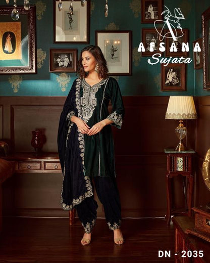 Sujata-2035 Afsana Readymade Velvet Suits