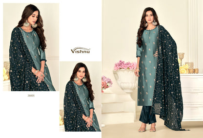 Sukoon Vishnu Impex Vichitra Pant Style Suits