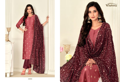 Sukoon Vishnu Impex Vichitra Pant Style Suits