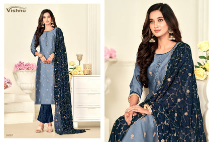 Sukoon Vishnu Impex Vichitra Pant Style Suits