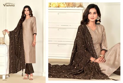 Sukoon Vishnu Impex Vichitra Pant Style Suits