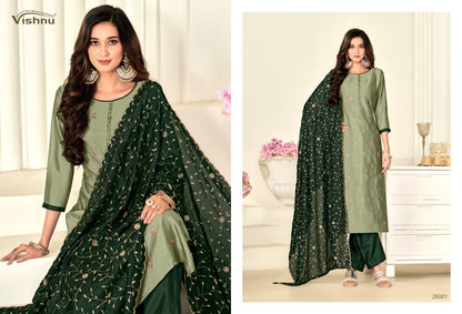 Sukoon Vishnu Impex Vichitra Pant Style Suits