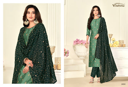 Sukoon Vishnu Impex Vichitra Pant Style Suits