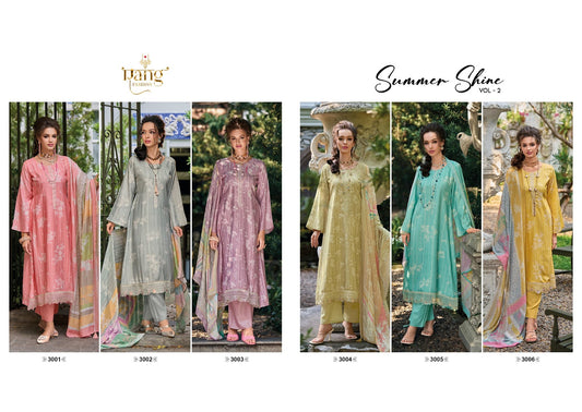 Summer Shine Vol 2 Rang Fashion Muslin Pant Style Suits