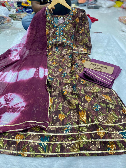 Sun Shine Lady Leela Muslin Readymade Pant Style Suits