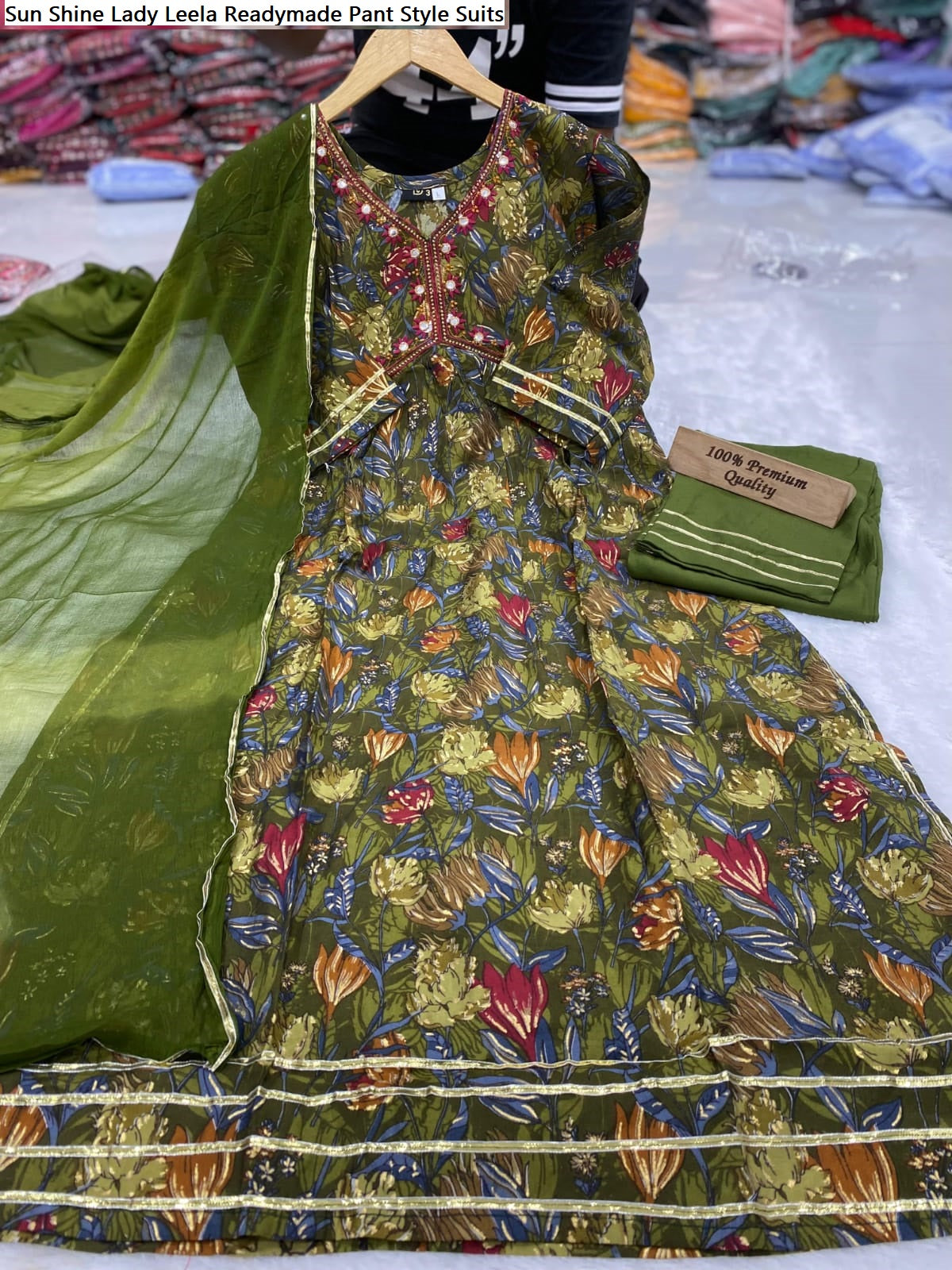 Sun Shine Lady Leela Muslin Readymade Pant Style Suits