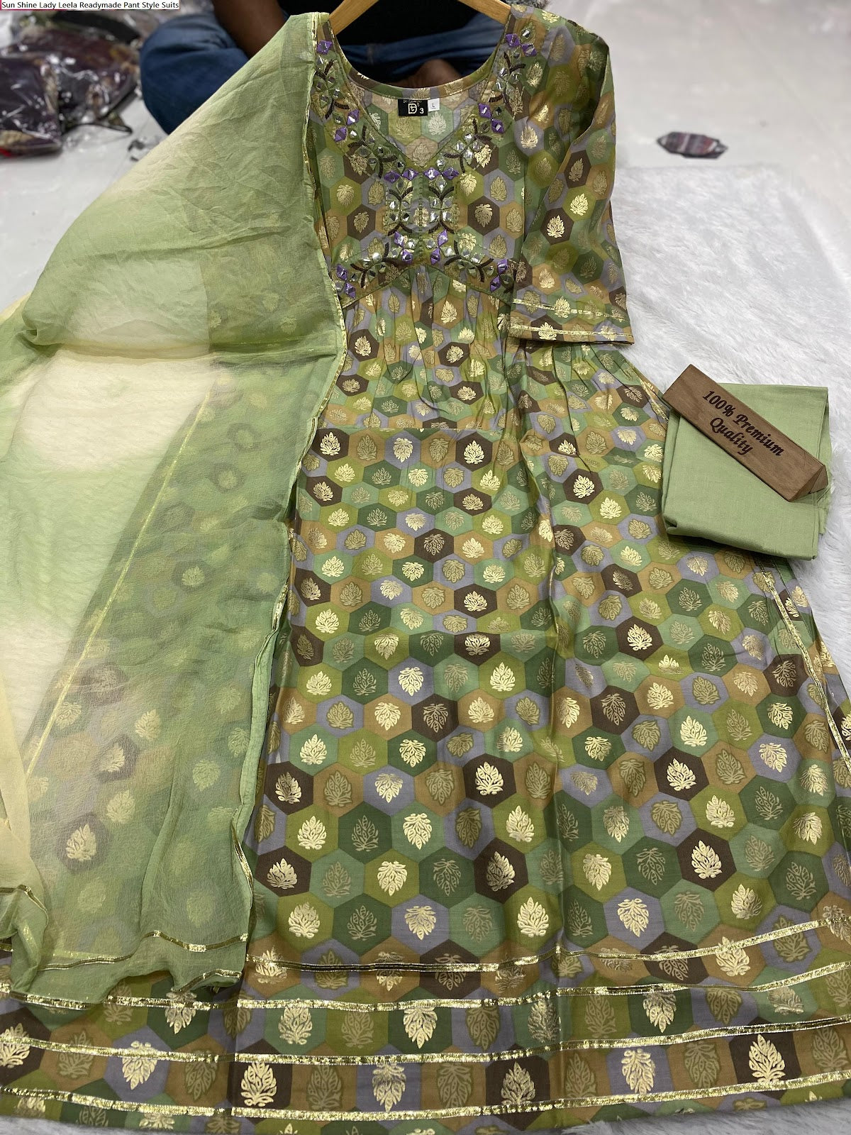 Sun Shine Lady Leela Muslin Readymade Pant Style Suits