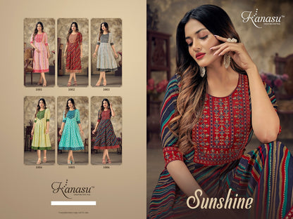 Sunshine Kanasu Reyon Anarkali Kurtis
