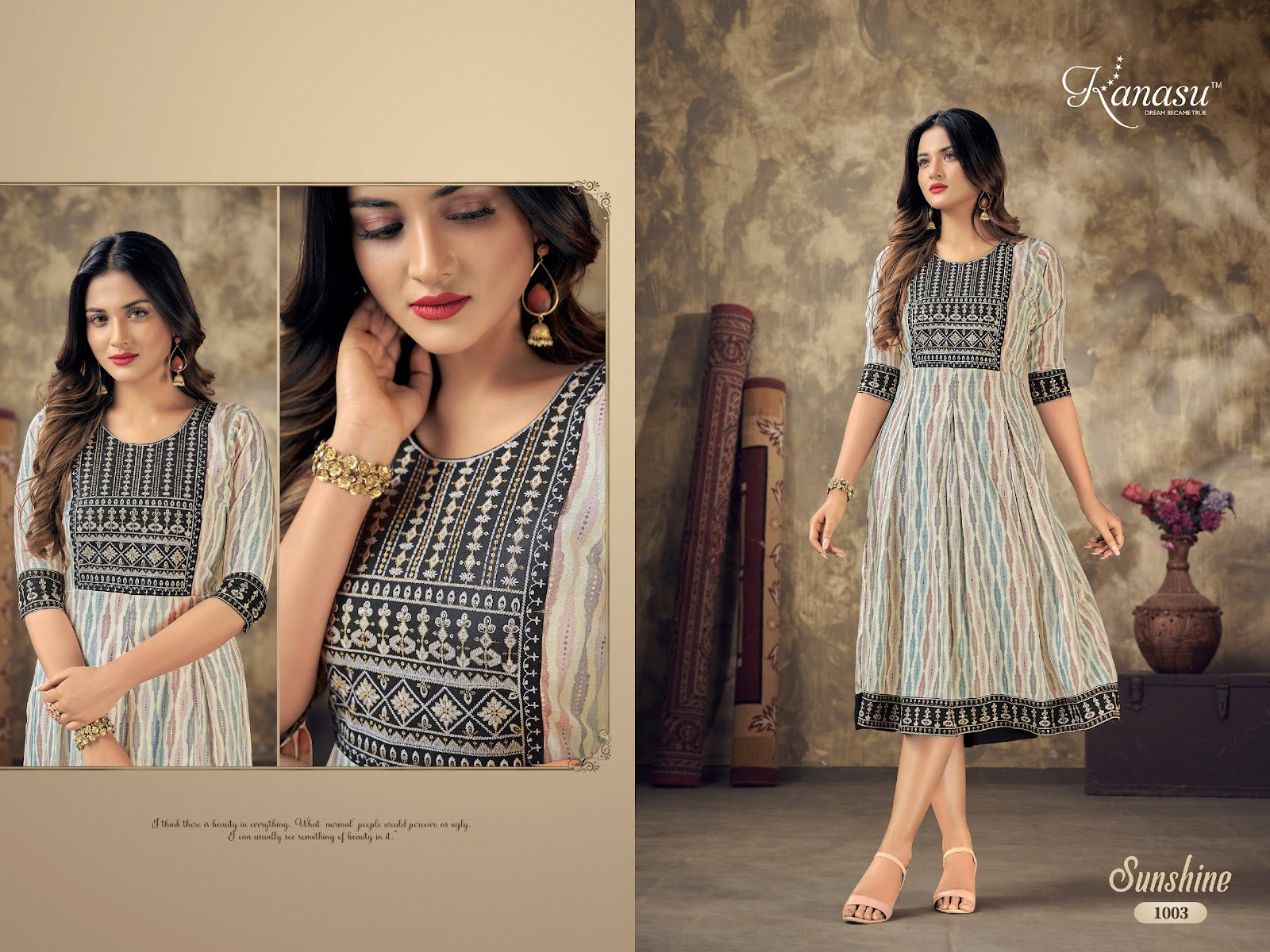 Sunshine Kanasu Reyon Anarkali Kurtis