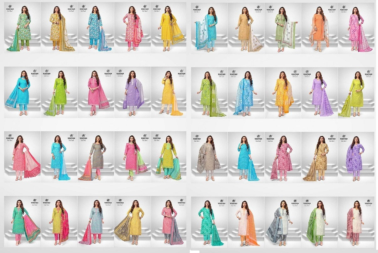 Super Gold Vol 1 Deeptex Prints Cotton Dress Material