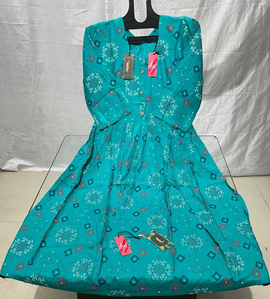 Super Kanha Reyon Anarkali Kurtis