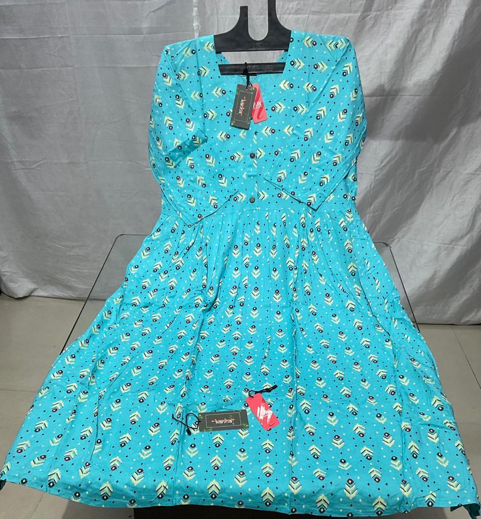 Super Kanha Reyon Anarkali Kurtis