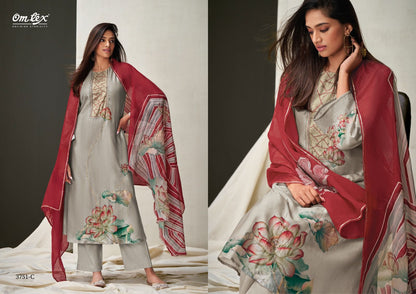Sur Omtex Silk Plazzo Style Suits