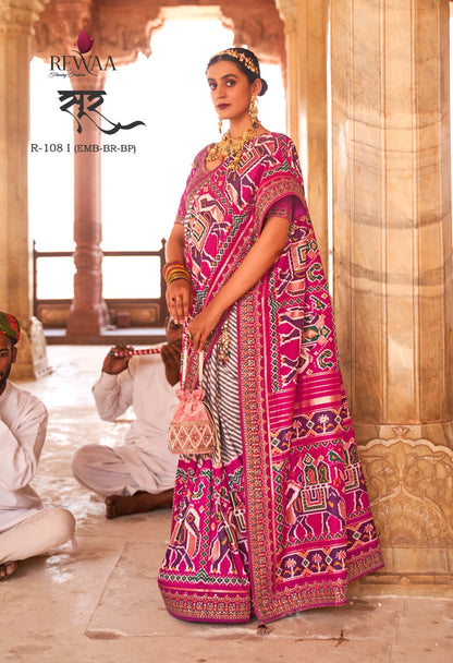 Sur Silk-108 Series Rewaa Sarees