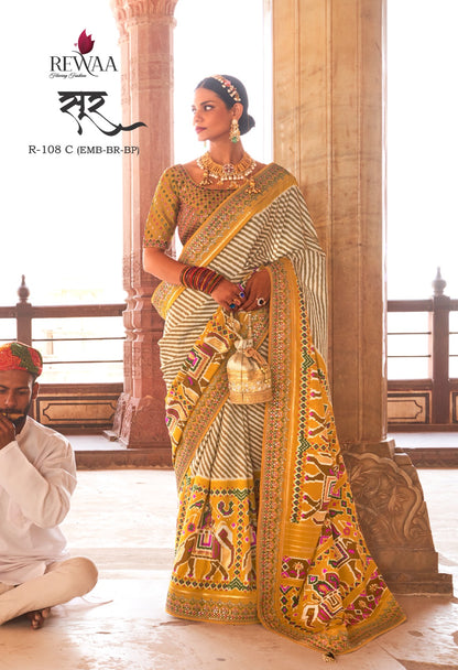 Sur Silk-108 Series Rewaa Sarees