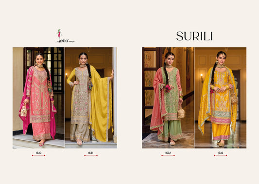 Surili Eba Lifestyle Chinon Pakistani Readymade Suits