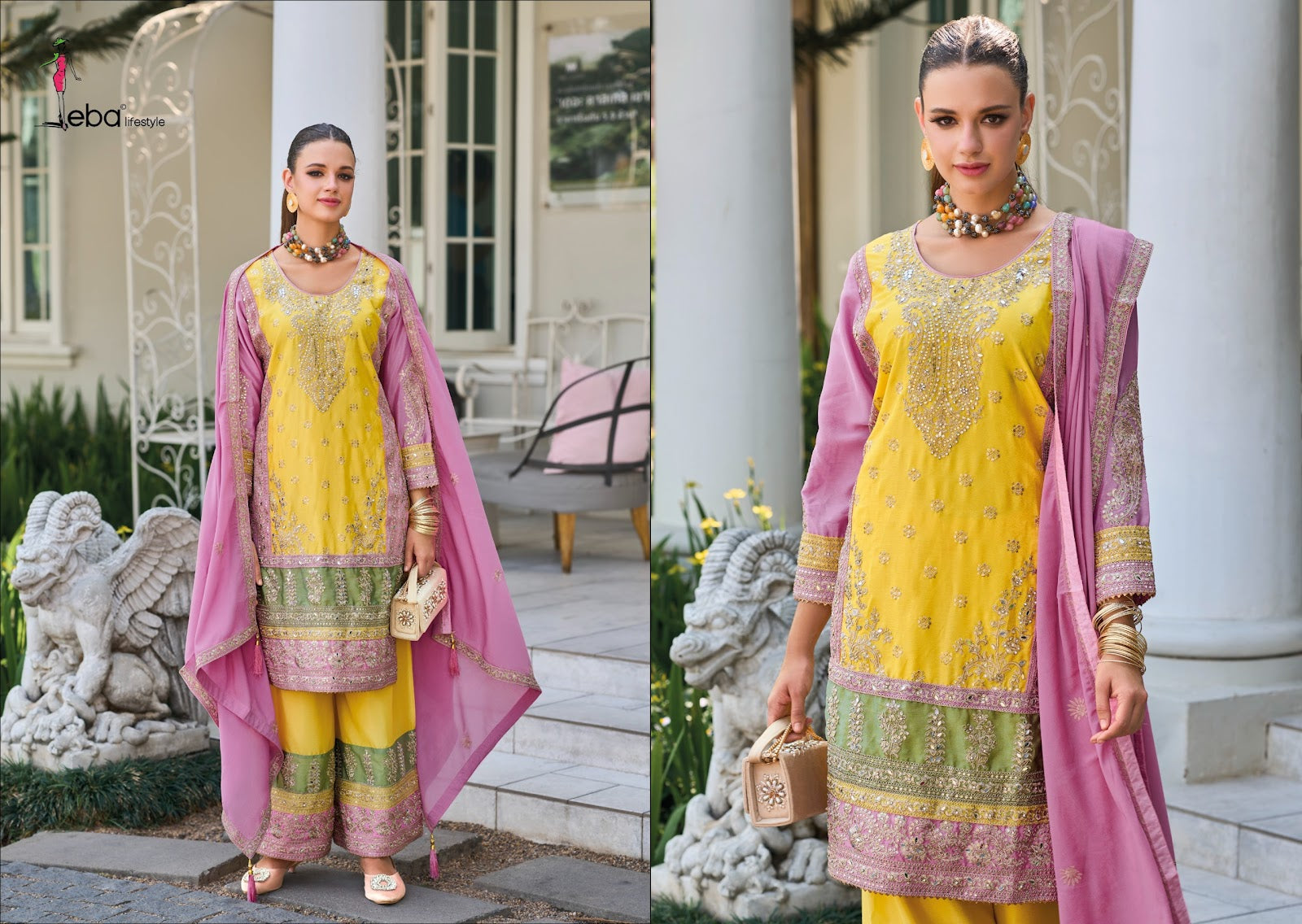Surili Vol 2 Eba Lifestyle Chinon Pakistani Readymade Suits