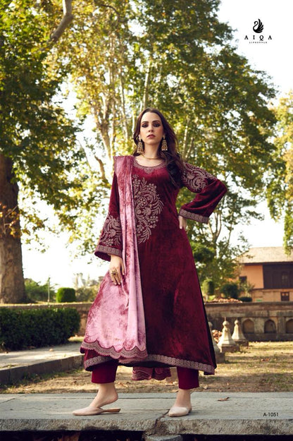 Swag Se Swagat Aiqa Velvet Suits