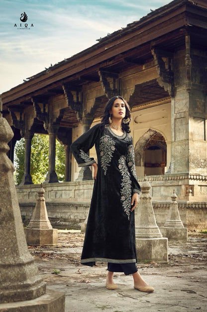 Swag Se Swagat Aiqa Velvet Suits