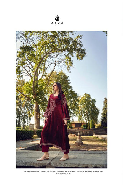 Swag Se Swagat Aiqa Velvet Suits