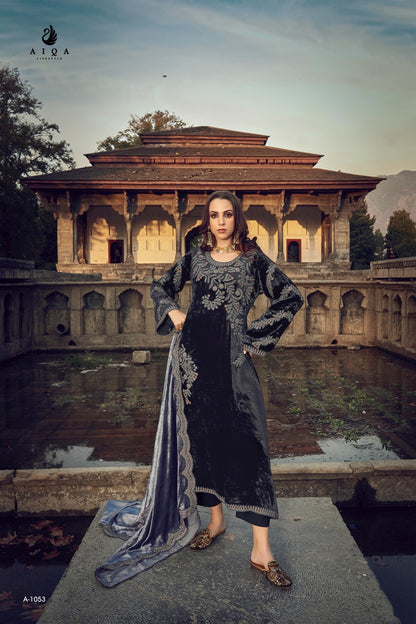 Swag Se Swagat Aiqa Velvet Suits