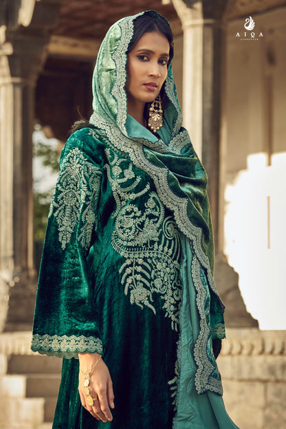Swag Se Swagat Aiqa Velvet Suits