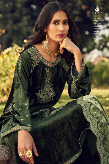 Swag Se Swagat Aiqa Velvet Suits