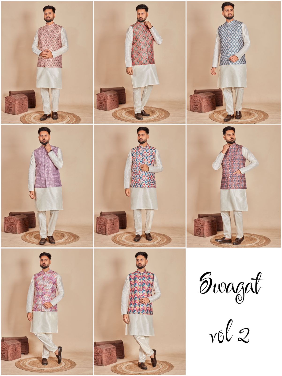 Swagat Vol 2.0 Bluehills Soft Silk Mens Kurta Pajama