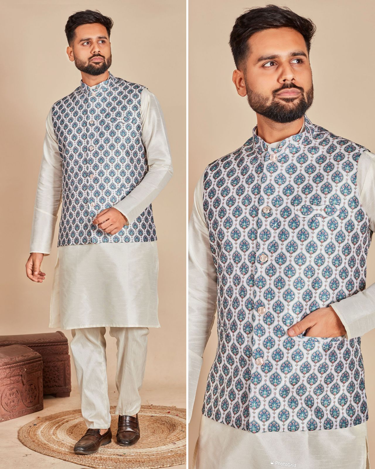 Swagat Vol 2.0 Bluehills Soft Silk Mens Kurta Pajama