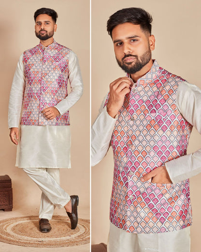 Swagat Vol 2.0 Bluehills Soft Silk Mens Kurta Pajama