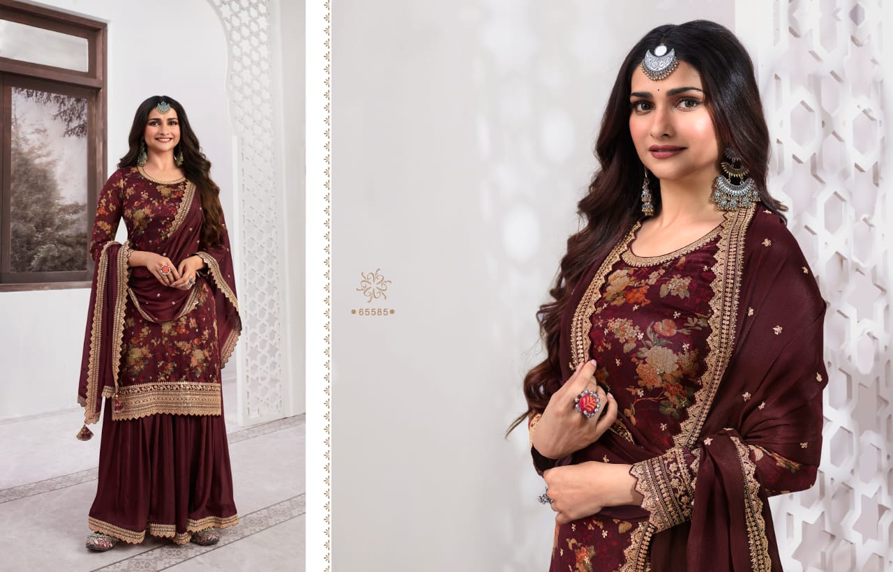 Swara Kuleesh Vinay Fashion Llp Georgette Readymade Sharara Suits