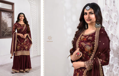 Swara Kuleesh Vinay Fashion Llp Georgette Readymade Sharara Suits