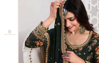 Swara Kuleesh Vinay Fashion Llp Georgette Readymade Sharara Suits