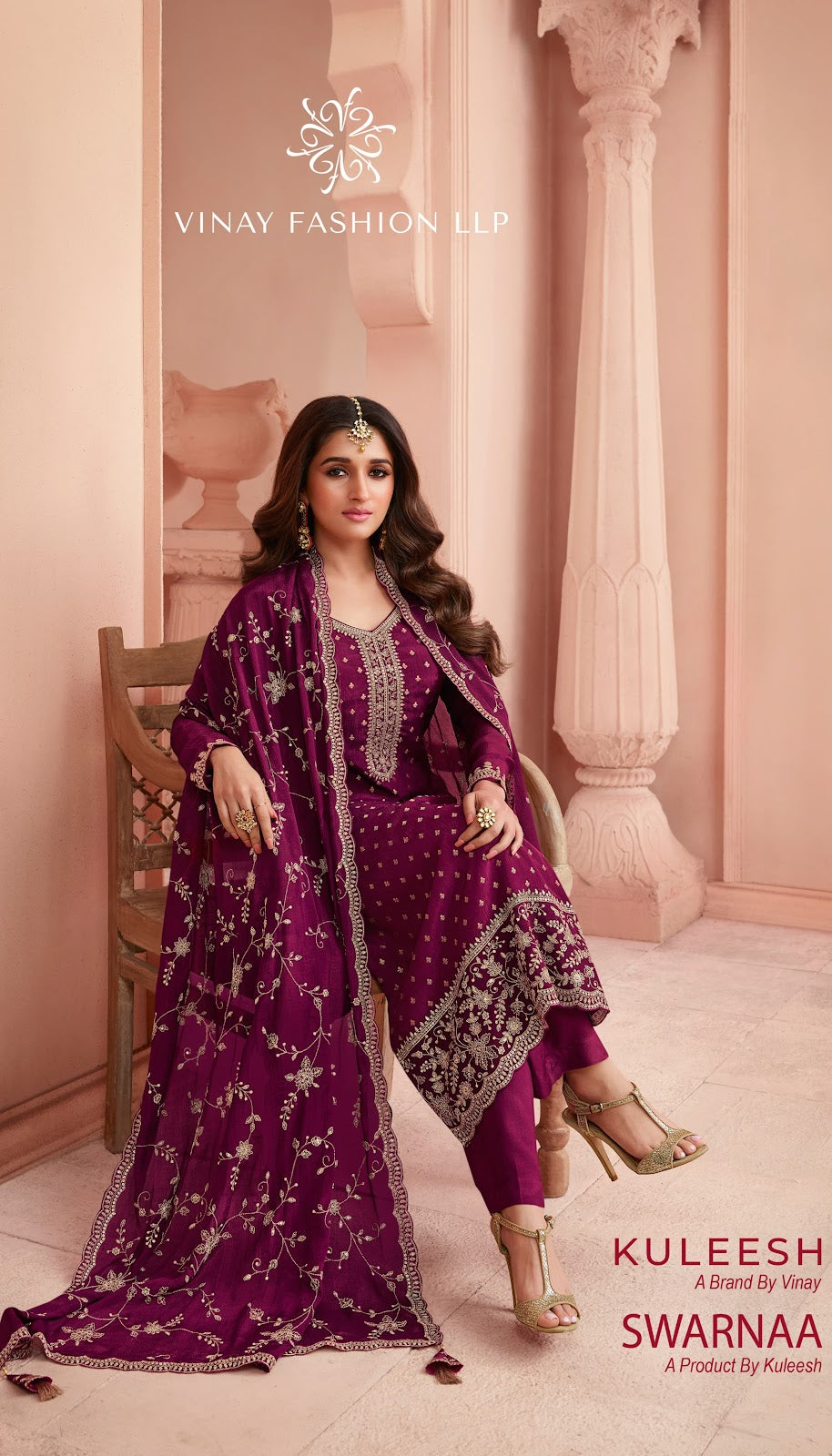 Swarnaa-Kuleesh Vinay Fashion Llp Dola Jacquard Pant Style Suits