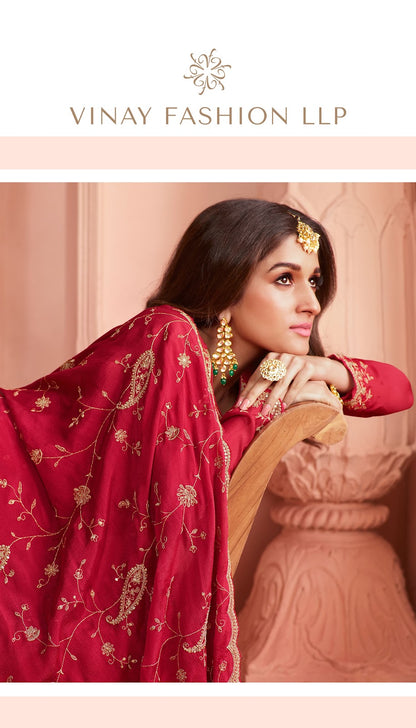 Swarnaa-Kuleesh Vinay Fashion Llp Dola Jacquard Pant Style Suits