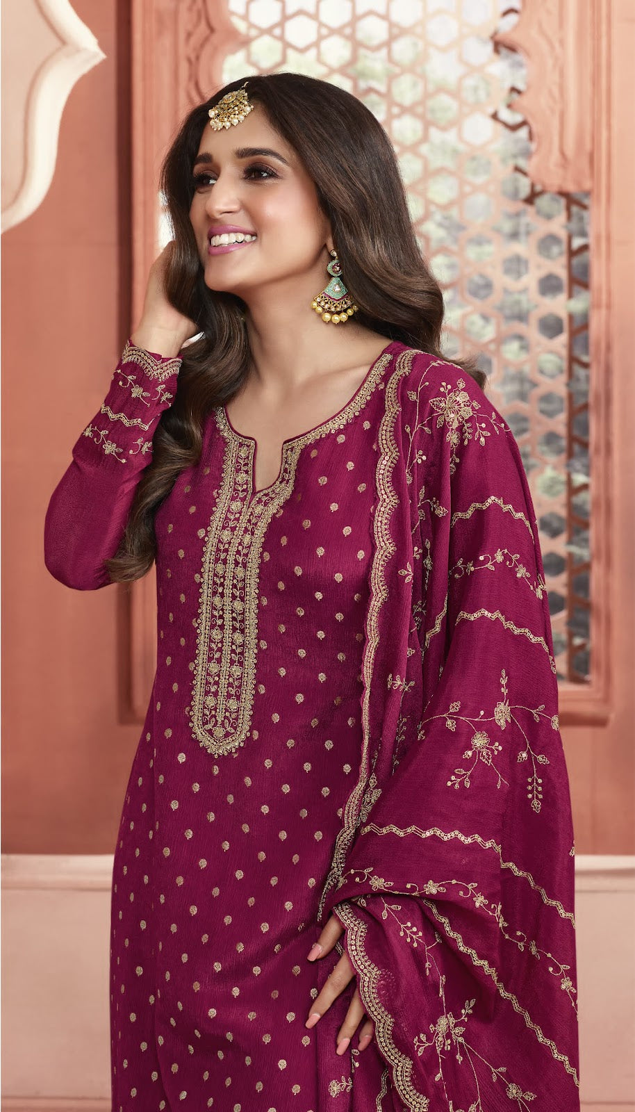 Swarnaa-Kuleesh Vinay Fashion Llp Dola Jacquard Pant Style Suits