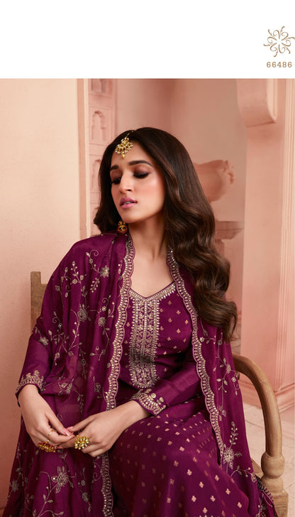 Swarnaa-Kuleesh Vinay Fashion Llp Dola Jacquard Pant Style Suits