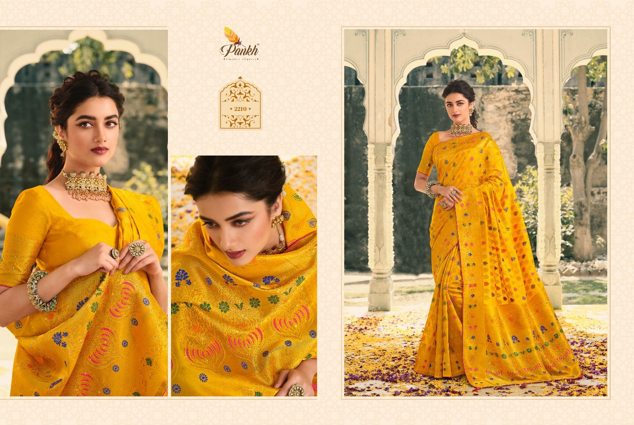 Swarovski Silk Pankh Sarees