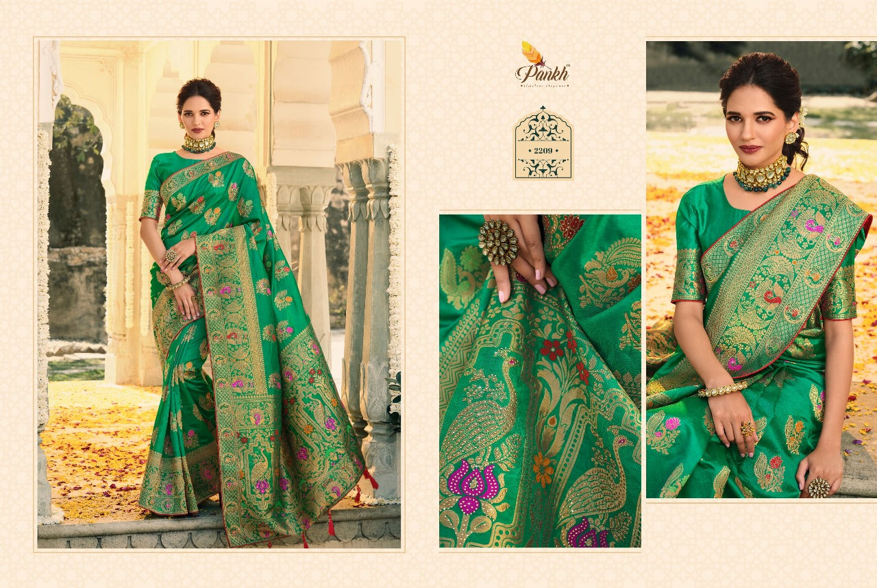Swarovski Silk Pankh Sarees