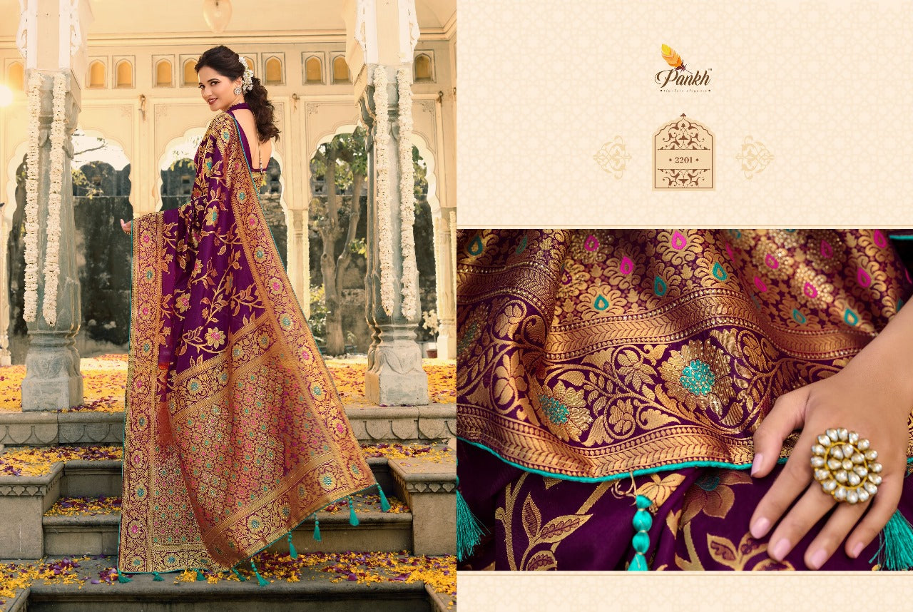 Swarovski Silk Pankh Sarees